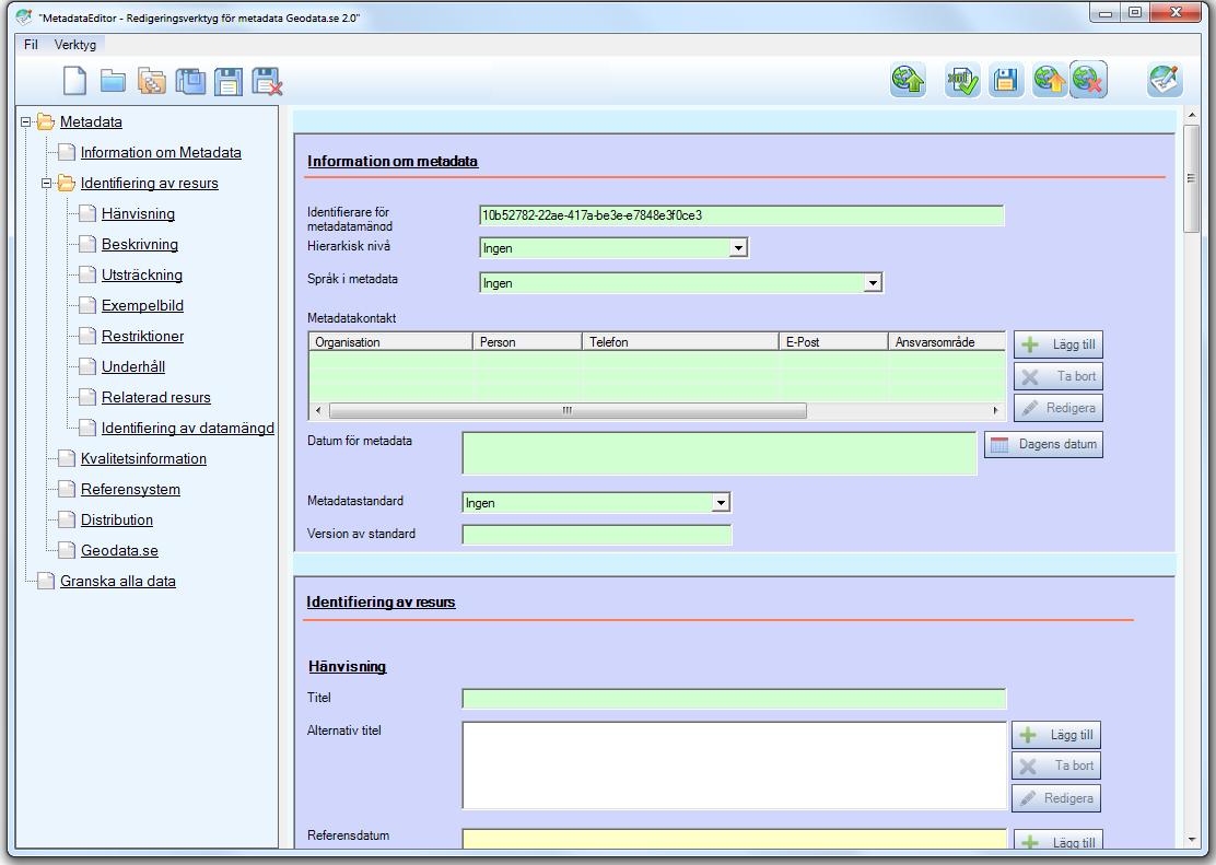 PM 1(55) Geodataportalen - metadata -