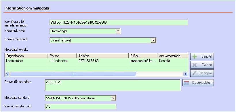 PM 29(55) 9 Metadata som registreras i MetadataEditor 9.