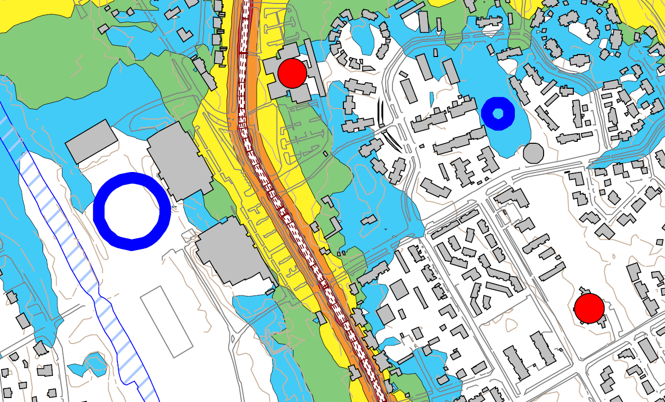 Genom detaljplanen omvandlas det mesta av den befintliga skogsdungen till bebyggt område. En del av träden, några tallar, har försetts med skyddsbeteckning.