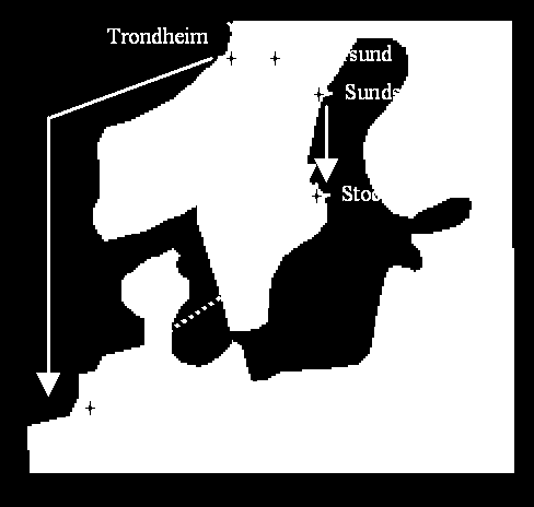 Example: Solid biomass (logging residues) replace fossil fuels in non-mobile plants A system analysis from forest area to local (8km), national (6km) and international