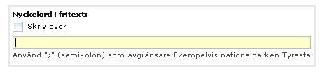 Beskrivning Textruta för flera värden Vit bakgrund utan värde Vit bakgrund med ett eller flera gemensamma värden Gul skuggad bakgrund utan värde Gul skuggad bakgrund med ett eller flera gemensamma