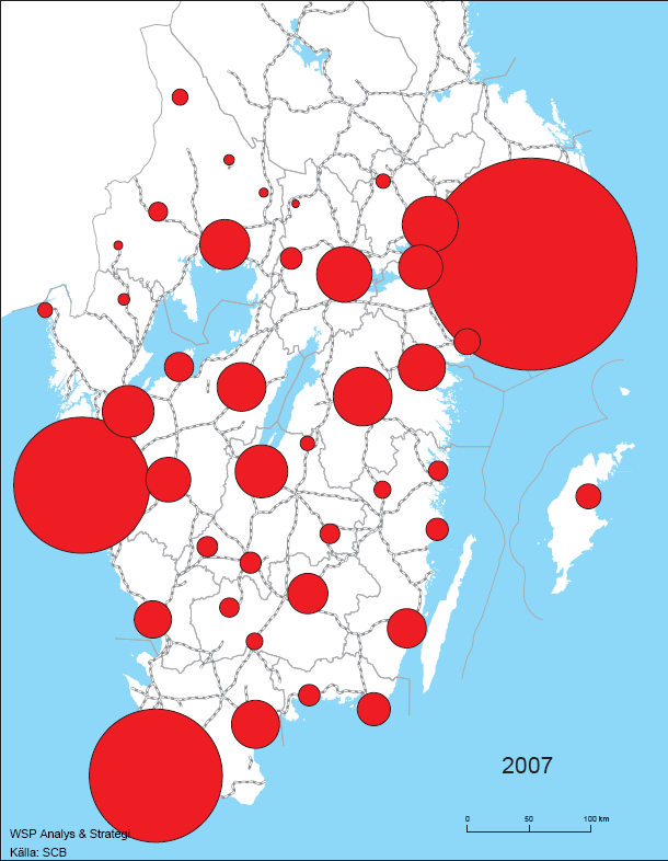 Alternativet Norrland 1 för samman de två olika klustren i en stor mer diversifierad region.