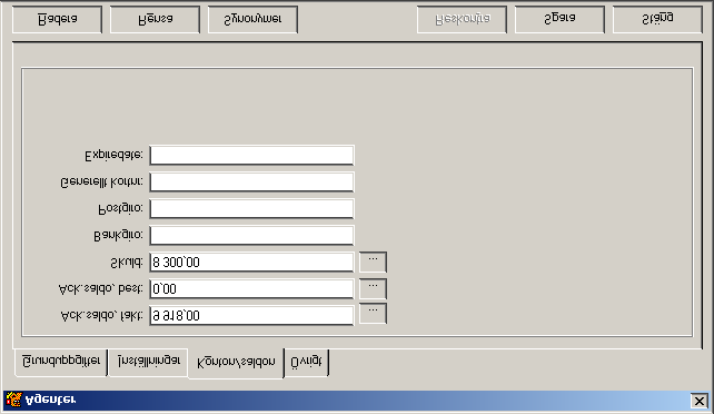 Arrangör-Back Flik 3 Konton/Saldon Här visas bl.a. agentens ackumulerade faktureringssaldo samt eventuell skuld.
