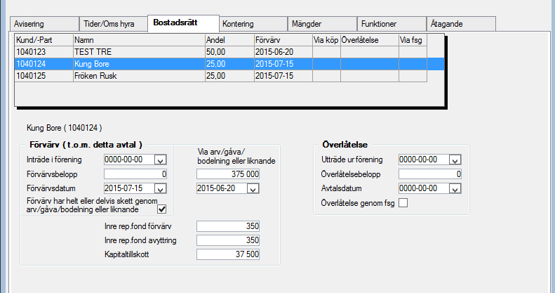 Kontrolluppgifter vid överlåtelse av bostadsrätt - Användarhandledning 3L Pro Version 2.