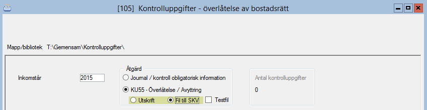 Kontrolluppgifter vid överlåtelse av bostadsrätt - Användarhandledning 3L Pro Version 2.