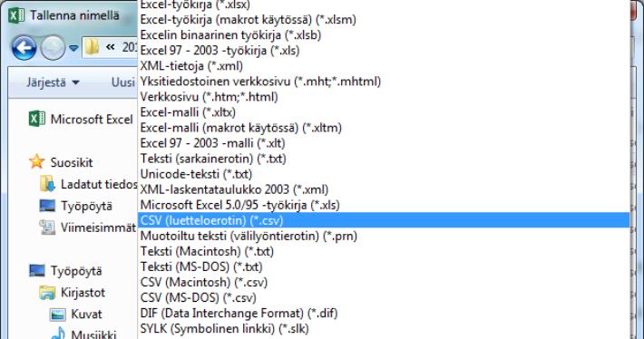 3(9) 1.3. Att spara en Excel-tabell som CSV-fil En Excel-tabell som stämmer överens med