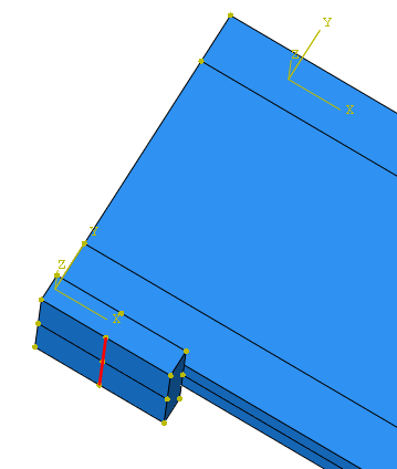 Randvillkor För att simulera upplag angavs en linje placerad i stålplattornas underkant olika rörelsebegränsningar, se figur 5.4.