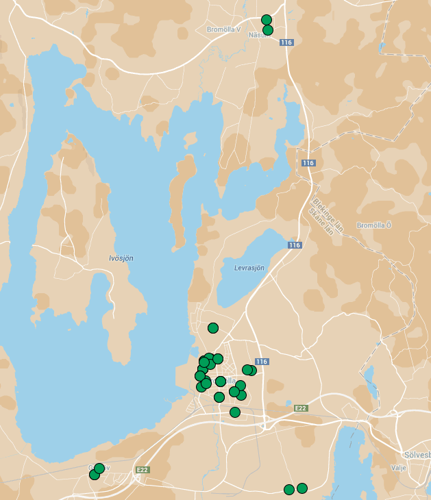 3.2 Bromölla Under mätperioden (3-16 mars) i Bromölla har svar inkommit från 41 enheter/ leveransadresser.