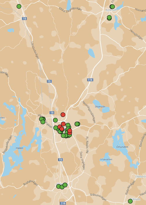 3.5 Olofström Under mätperioden (31 mars till 13 april) i Olofströms kommun har svar inkommit från 55 enheter/leveransadresser. Ytterligare 7 enheter, som anses vitala har lagts till i analysen.