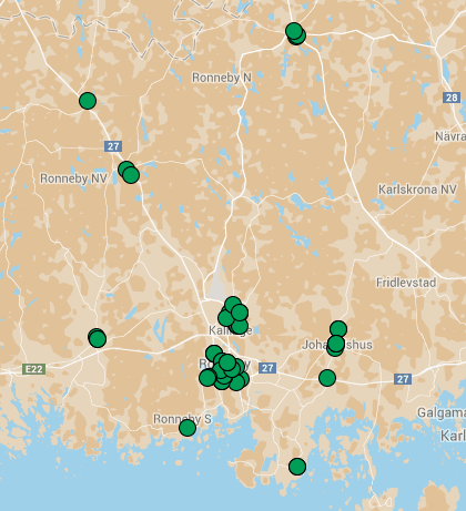 3.6 Ronneby Under mätperioden (3-16 mars) i Ronneby kommun har svar inkommit från 73 enheter/leveransadresser.