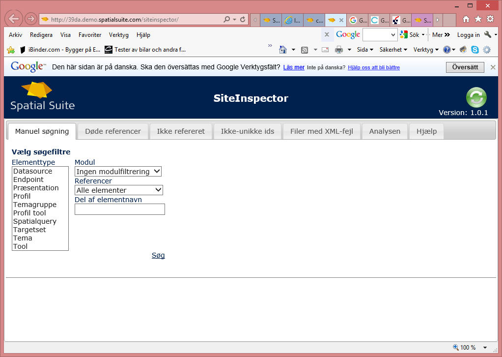 CSM Siteinspector Administrationsverktyg och hjälpmedel för att identifiera konfigurationsfelaktigheter och ej refererade XML filer