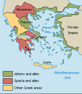 År 431 f.kr Översikt antikens historia: Peloponnesiska krigen i Grekland 431-404 f.kr år 404 f.