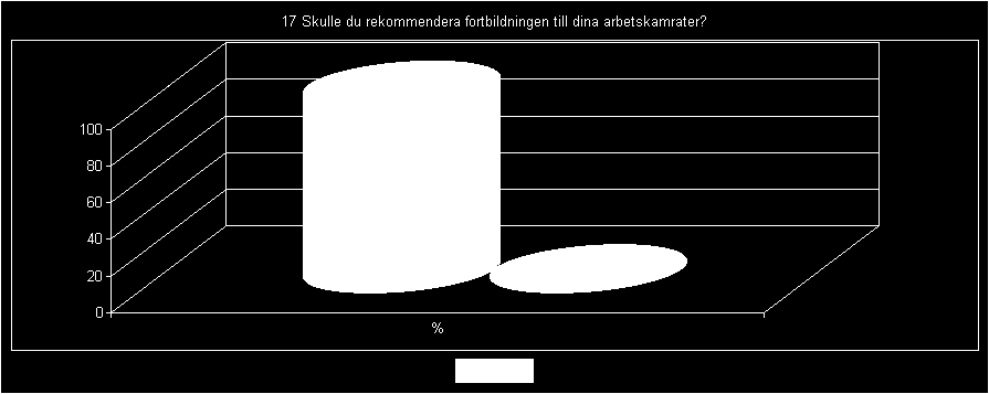 17 Skulle du rekommendera fortbildningen till dina