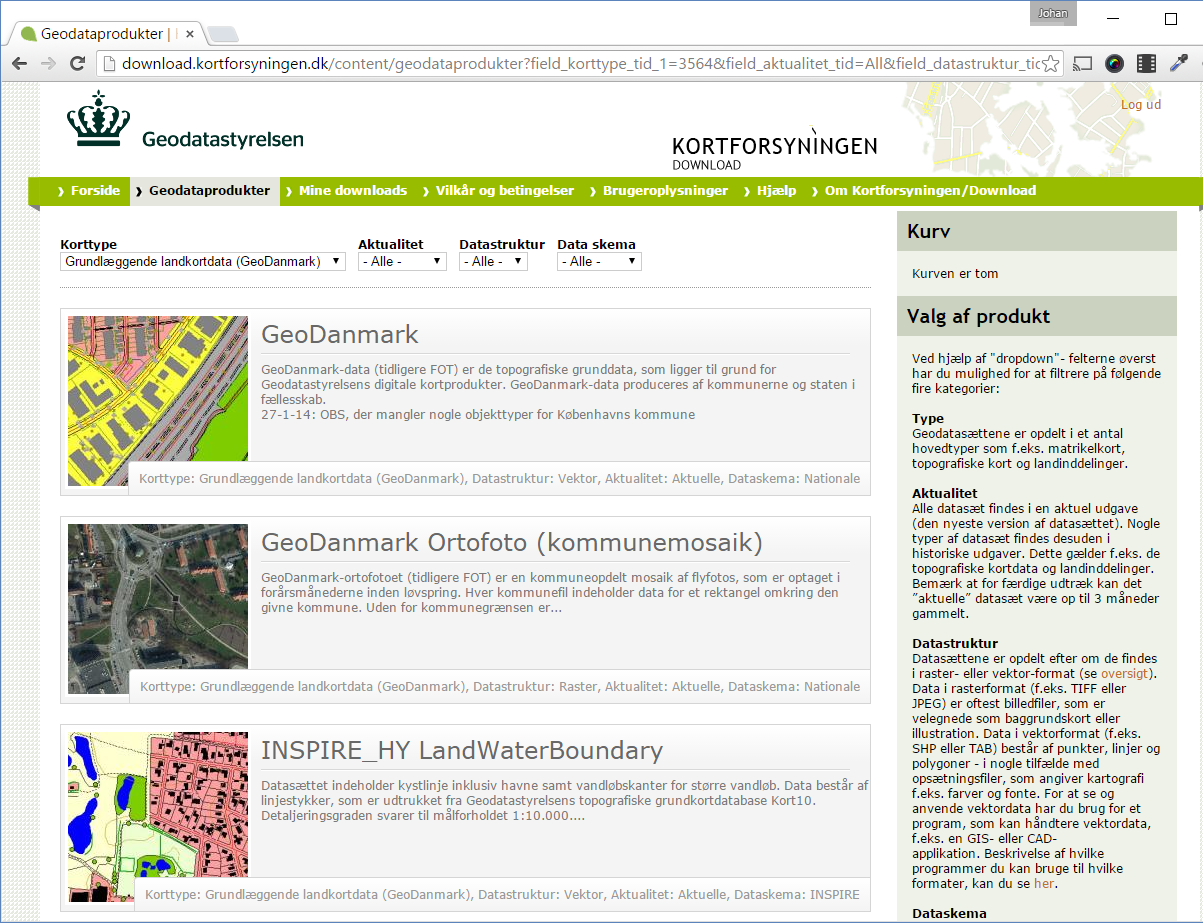 Open data Denmark Skogsområden Tree_cover_density