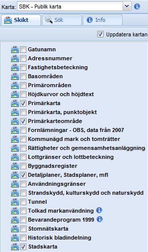 SÖKNING I KARTAN I den digitala kartan kan du bland annat söka fram fastighetsinformation, detaljplaner och skapa kartor. En sökning går till så här: 1. Öppna kartan 2.