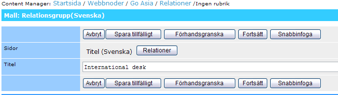 2 Hantera relationer till andra noder KI.se byggs upp av ett nät av webbnoder. Huvudredaktörerna bygger nätet genom att skapa relationer från sin nod till andra webbnoder.