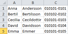 underlätta för ledaren genom att skicka in en exel-fil till fritid@kristianstad.se. Personerna kopplas då till föreningen och blir sökbara i samband med skapandet av närvarokorten.