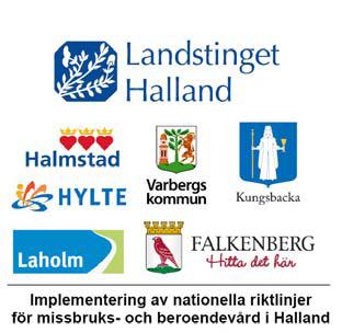 Länsövergripande överenskommelse för missbruks- och beroendevård, Hallands län Bakgrund Hallands sex kommuner och landstinget Halland representerat av psykiatrin i Halland och Närsjukvården