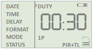 11 a) Sätt på kameran b) Tryck på UP och DOWN för att välja MODE meny c) Tryck på OK för att bekräfta d) Tryck på UP och DOWN för att välja mellan 5 sekunder~90 sekunder för videolängd.