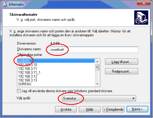 8 (15) Om bilden nedan visas och du tidigare har installerat en Markpointskrivare för programportalen.