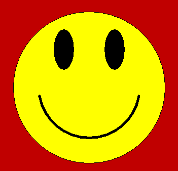 Uppgift 4: Skapa en smile-gubbe med ungefär detta utseende. Grafik: Enkel animering Rita cirklar: Skriv in, kompilera och kör detta program: #include<winbgim.