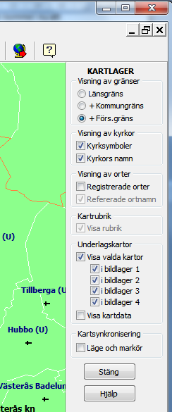 4 Kartfunktionen i Disgen 8.2d, Fortsättningskurs Kartfönstrets olika lager Innehållet i kartfönstret består av ett antal olika lager av information.