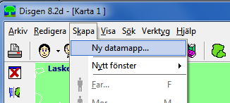 Kartfunktionen i Disgen 8.