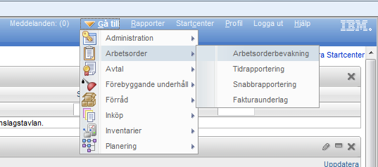 RUTINBESKRIVNING MAXIMO 30 (33) Rutinbeskrivning Ta bort felaktig arbetsorder I applikationen Arbetsorderbevakning ska en felaktig arbetsorder tas bort.