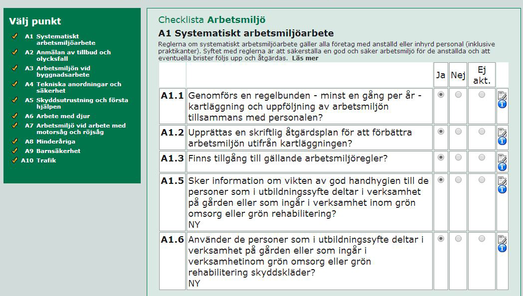 Träff 2 - checklistor Under denna träff går ni igenom de flesta checklistorna och diskuterar de frågor som kommit upp under arbetet, ni kommer också överens om ni vill bjuda in en föreläsare eller