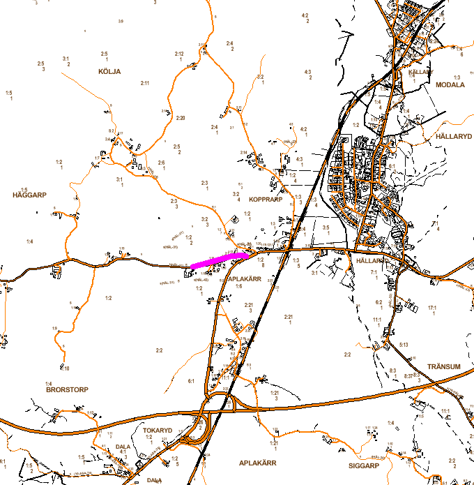 Brorstorp (Aplakärr) Orientering Brorstorp ligger strax väster om Hällaryd. Klockarebäcken är avrinningsområde. Runt 13 fastigheter ingår i området.