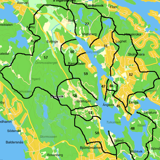 2. BJÖRNÖFJÄRDEN Björnöfjärden består egentligen av tre delar: Säbyviken, Björnöfjärden och Torpe-infjärden vilka tillsammans bildar en stor havsvik som skär in på Ingarölandet.