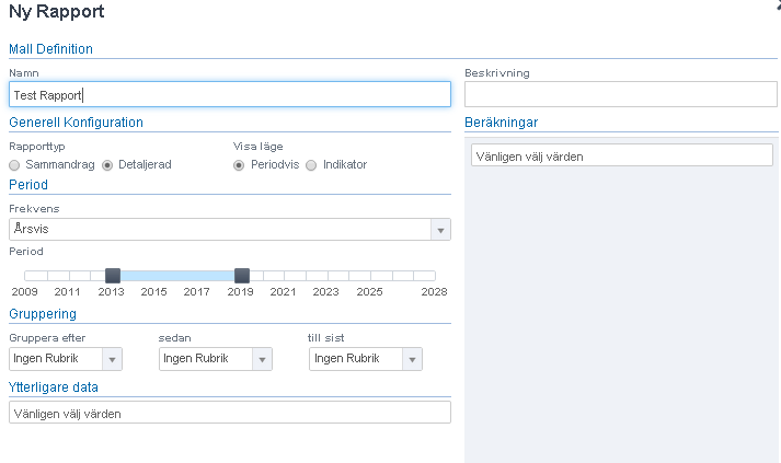 Ny layout på rapportdelen Rapportdelen har ett delvis nytt utseende.