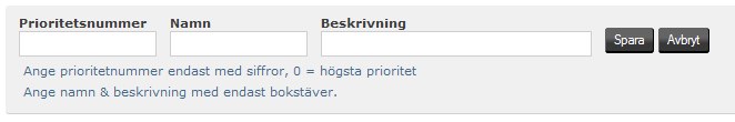 1.20 Larmadministration När man administrerar larmdefinitioner i Comprobo använder man sig av Larmprioriteter, Larmtyper och SOS-koder. Vad dessa gör, och hur man administrerar dem, beskrivs nedan. 1.