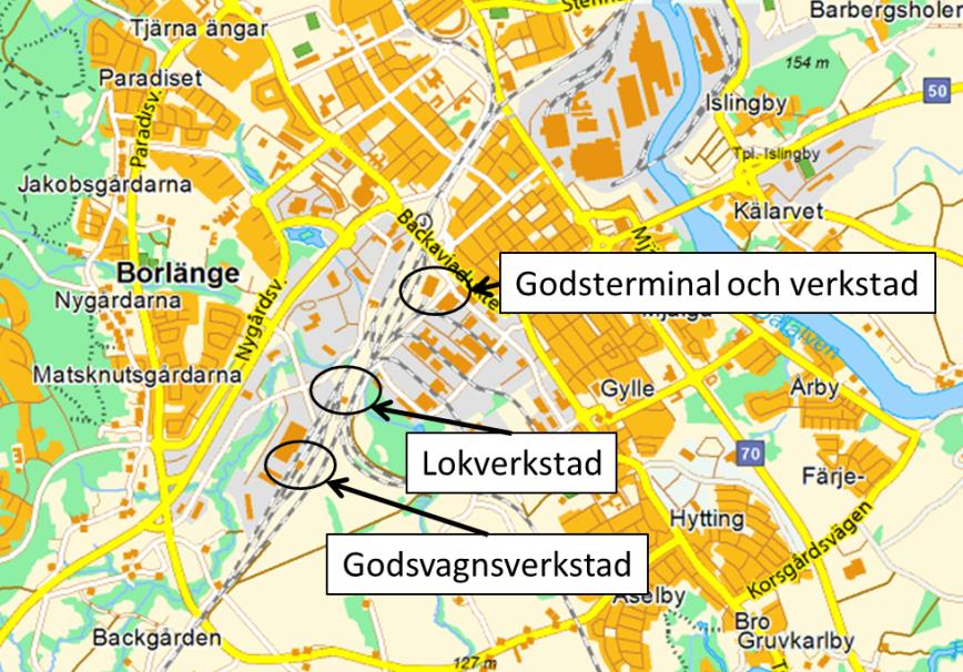 4 (6) 3. Översikt över spåranläggningen. Områdesöversikt 3.2.