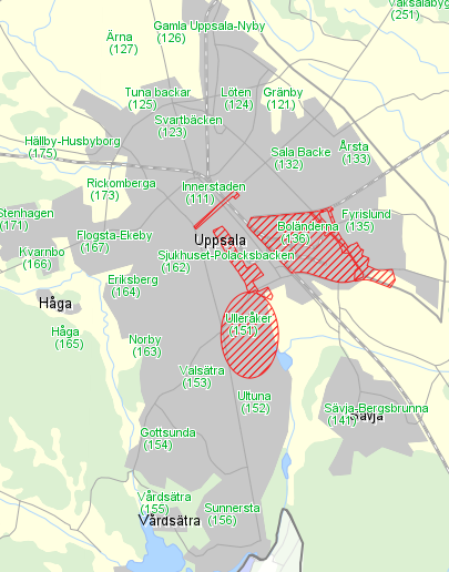 Idag är Ulleråker ett litet område i Uppsala, sett ur invånarantal. År 2012 bodde 1 772 personer i Ulleråker och 2013 hade befolkningen ökat något, till 1 778.