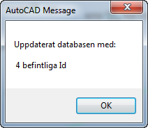 9. Misslyckade digitaliseringar kan tas bort med [Fjerne] (inga borrhål raderas dock från databasen utan enbart digitaliserade data raderas). Avsluta visningen med [OK] eller [Avbryt] 10.