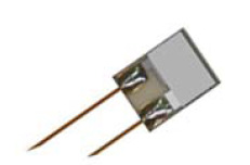 Capacitive humidity sensor Ref. P4 från Innovative Sensor Technology, Schweiz. Fukt i luften absorberas i ett dielektrikum och får påverka kapacitansen mellan två elektroder.