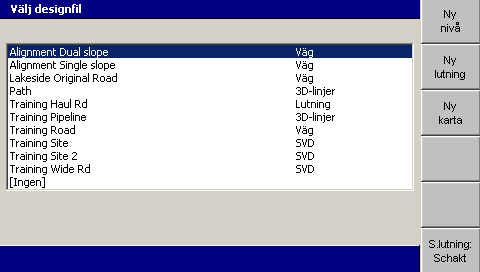 Använda 3D-styrning i fält 5 Tips Trimble Trimble rekommenderar att du regelbundet kontrollerar systemets noggrannhet. Det underlättar när man ska fastställa skärkantens slitage.