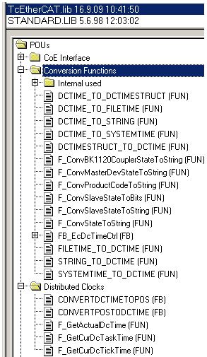 3 Hantering i PLC-projekt 3.1 Datatyp För att representera det stora tal av nanosekunder som DC-klockorna tickar, behöver en 64-bitsvariabel användas.