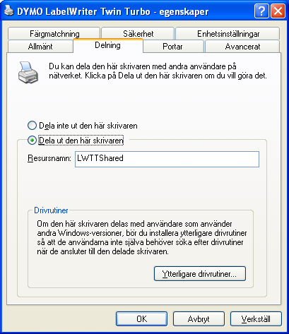 Utskrift över ett nätverk Så här delar du skrivaren (Windows XP) 1 Välj Enheter och skrivare från Start-menyn. Kontrollpanelen Enheter och skrivare visas.