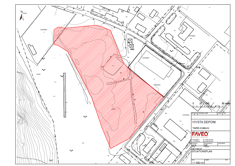 15 11 2 1 14 12 7 5 6 4 3 13 8 9 10 PROVGROP (3 m) OMRÅDE DÄR URSCHAKTNING AV DEPONIN