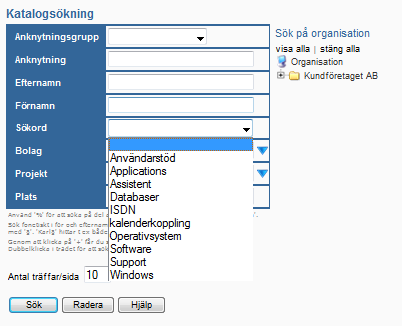 4.2.2 Fonetisk sökning Förutom en alternativ stavning kan en ljudhärmande sökning göras på för- och efternamnsfälten.