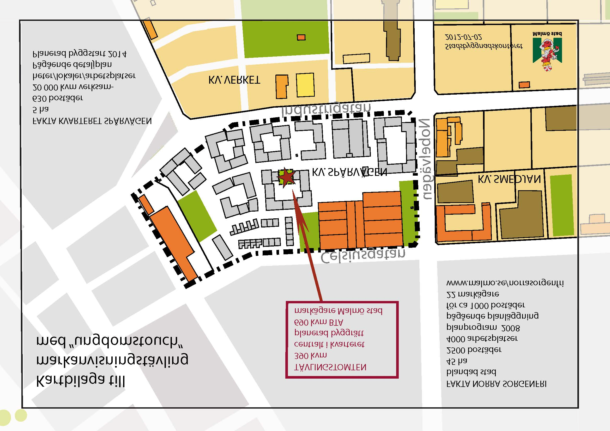 Bilagor: Karta + mer detaljerad info om tomten + planprogram Norra Sorgenfri (2008) + Miljöbyggprogram SYD version 2 (version 2 är antagen i Malmö stads stadsbyggnadsnämnd och kommer att