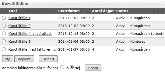 alternativ i listan och klicka på det gröna plustecknet för att lägga till bland valda kategorier. Eller lägg till en ny kategori genom att välja <Ny> i listan och skriva in en rubrik.