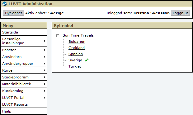 Verktygsfältet är uppdelat i två sektioner, en övre och en undre sektion. I panelen visas en pil med vilken du kan stänga och öppna den övre sektionen.