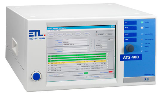 Kan levereras med Grafisk TFT-skärm med pekfunktion Optisk och akustisk felsignal för säker identifiering av felaktiga provobjekt Rampfunktion vid högspänningstest, övervakning av