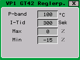 6.1.1. Returbegränsning Handbok PLC-Styrskåp M238-UC ver. 1.0 Genom att klicka på givare GT42 så kommer man åt inställningar för returbegränsningen, om den är vald enligt 5.2.2. I bilden Returbegränsning kan parametrar för begränsning av returledningstemperatur fjärrvärme ändras.