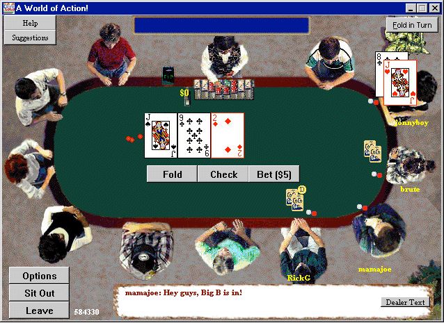 Online Poker Texas hold'em poker. Programmet ska blanda elektroniska kort.