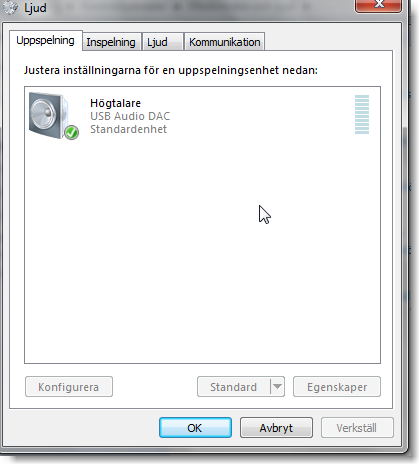 Vi skall nu se hur detta externa ljudkort