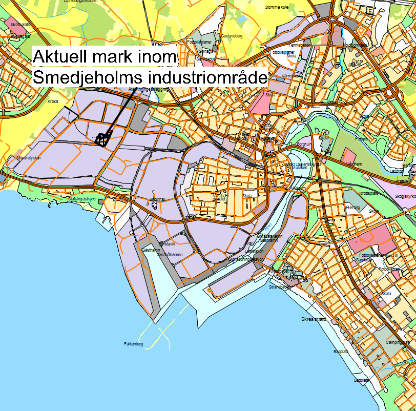 Försäljning av mark inom Smedjeholms industriområde till Dina Kubik AB (berör delar av